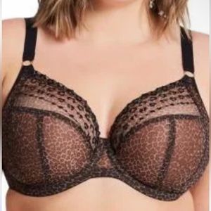 ELOMI Matilda leopard black/brown print bra size 36I